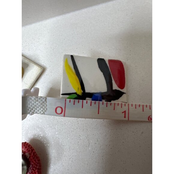 Vintage Abstract & Floral Clip-On Earrings Set of 3 Womens Fashion Jewerly - Picture 3 of 3